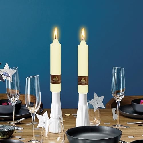 Ivory Taper Candle Candle Sticks, 7 Inch Mini Pillar Candles, 4PCS Handmade Unscenteds Candlesticks for Festive, Party, Spell, Wedding, Home Decor - Image 6