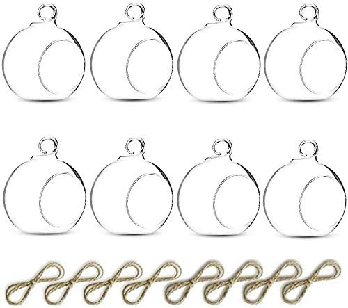 NUPTIO Hanging Hanging Tealight Candle Holders, 8 Pcs, 3.15 Inch by Nuptio