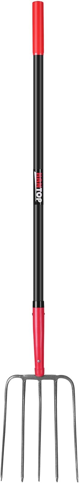 5-Tine Pitchfork Garden Fork Fiberglass Handle for Farm Work 57 in | Heavy Duty, Long Fiberglass Handle,Manure Fork,Pitchfork, For Garden Work,Grass Fork,For Farm Work