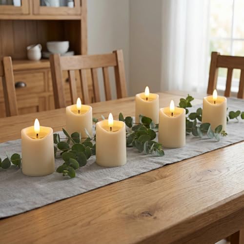 Simplelight Ivory Flameless Votive Candles with Timer, Set of 6 - Image 2