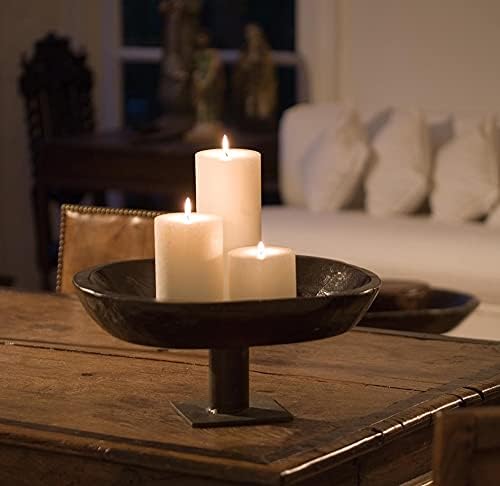 Root Candles Unscented Pillar Candles Beeswax Enhanced Textured Timberline™ Pillar Candle, 3 x 9-Inch, Ivory - Image 5