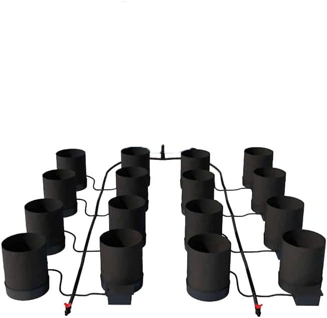 AutoPot 16 Pot GeoPot System with 3 Gallon Fabric Pots - Self-Watering, Hydroponic System (16Pot with No Tank) Indoor, Black