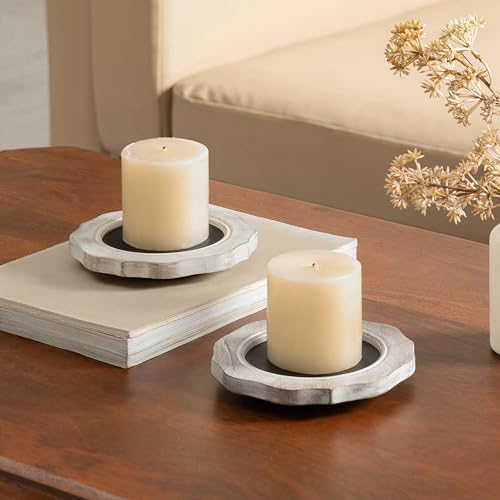 JFY Designs Alora Duo Candle Holders for Pillar, Farmhouse Fireplace Décor - Image 2