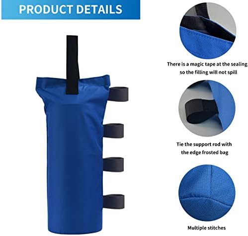 Joramoy Heavy Duty Canopy Weight Bags(120LBS), 4Pcs Blue(Without Sand) - Image 3