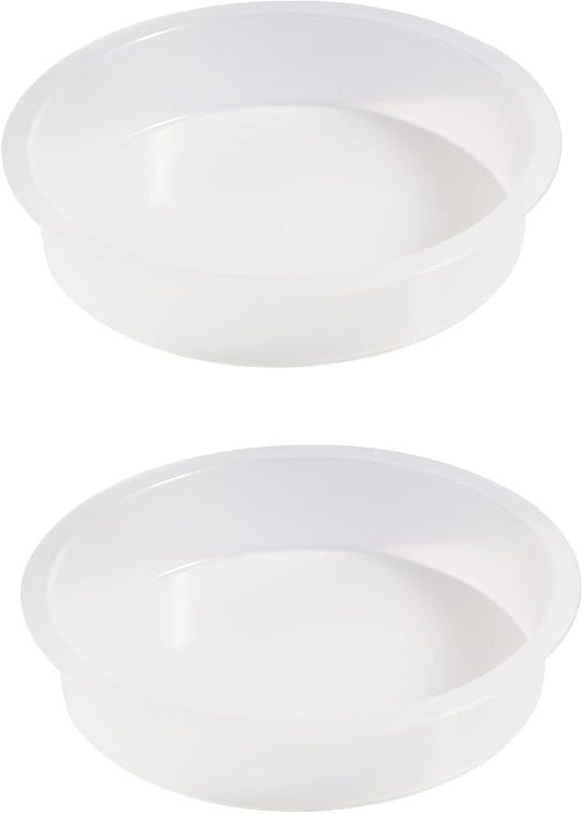2pcs Plastic Round Bird Feeders Bowls, Wild Birds Seed Feeder Tray Bird Bath Water Bowls Accessories for Feeding Station Tray Perfect for attracting Birds