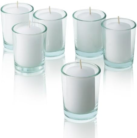 Light In The Dark White Votive Candles - Box of 36 Unscented Bulk Candles - 15 Hour Burn Time - for Weddings, Restaurants, Parties, Spa and Decorations. - Image 2