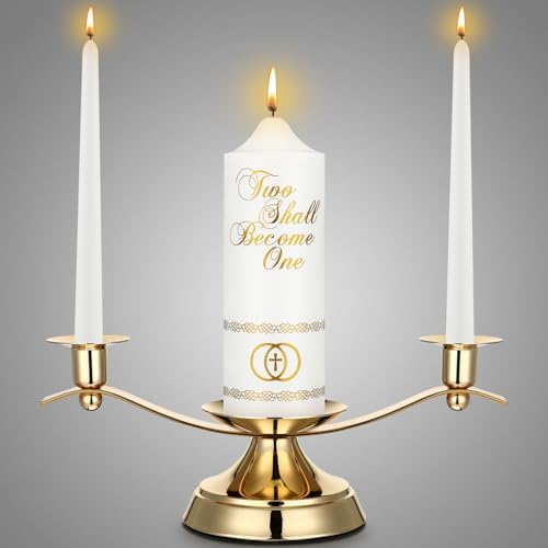 Irenare Unity Candles for Wedding Ceremony with Holder,Elegant by Irenare