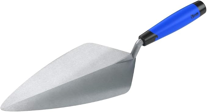Bon 72-579 Brick Trowel Keystone Forged 12-inch Narrow London Comfort Handle