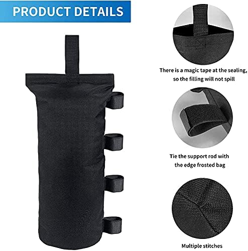 Joramoy Canopy Weights Tent Sand Bags Set of 4 120LBS No Sand - Image 2