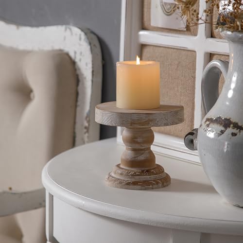 SOFE Farmhouse Wood Risers Display Stands, 5 Inches Tall Display Pedestal - Image 4