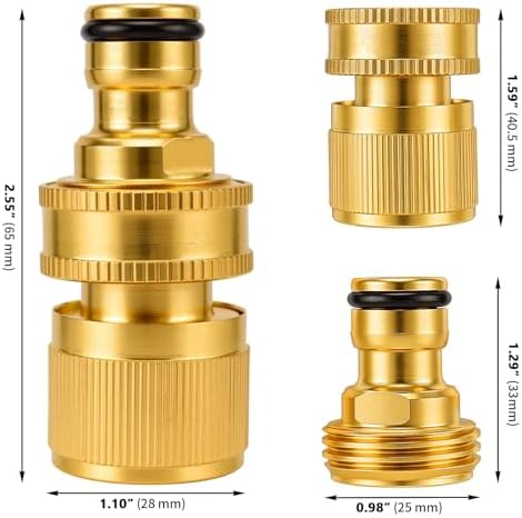 8 Sets 16 PCS Garden Hose Quick Connect, 3/4 Inch GHT - Image 2