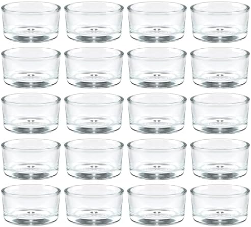 36 Pack Clear Glass Tealight Candle Holders for 1.5" Tealights by Unknown