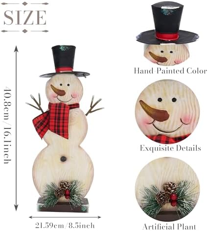 TERESA'S COLLECTIONS Christmas Snowman Outdoor Decorations Xmas Decor - Image 5