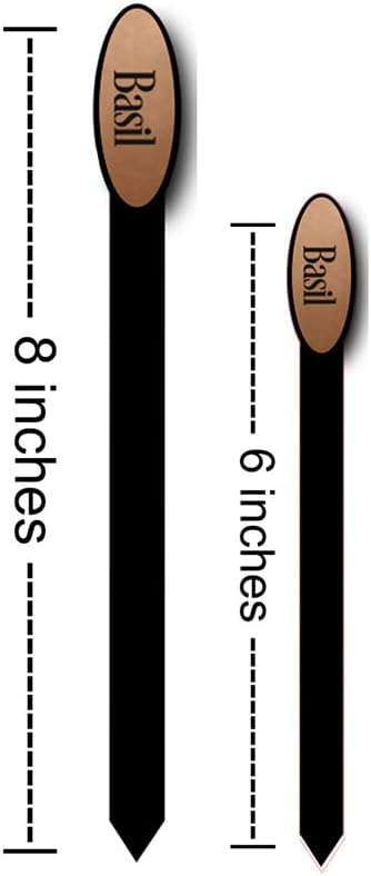 Herb Garden Stakes 08in Simple & Sleek 12/Set Engraved Flexibrass Acrylic Plant Markers Copper