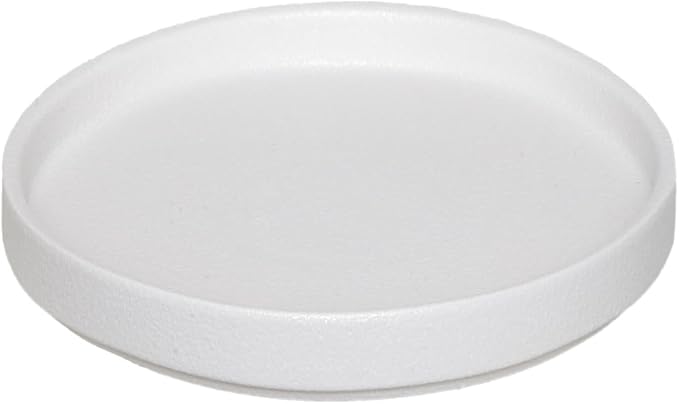 Plant Tray for Pots - 9 Inch Ceramic Plant Saucer for Indoors, Plant Water Tray Plant Drainage Dray Decorative Flower Pot Saucer Plant Plates to Catch Water(Frosted White)
