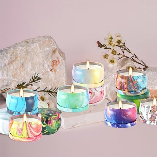 WPONSZU Scented Candles Gifts Set 24 Pack Soy Wax Travel Tin Jar Candles for Home 2.5 OZ jar Candles for Mom for Christmas, Birthday, Thanksgiving, Mother's Day - Image 3