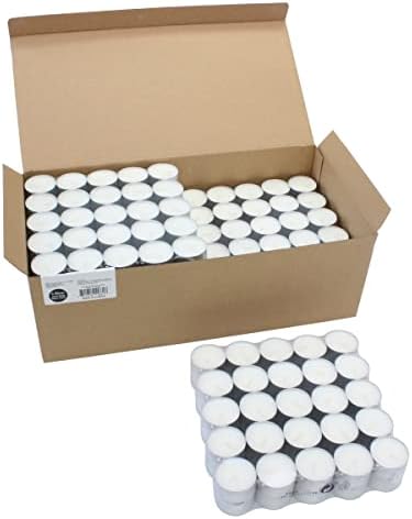 Stonebriar 300 Pack Unscented Tea Light Candles with 6-7 Hour Extended Burn Time, White, 300 Count - Image 6