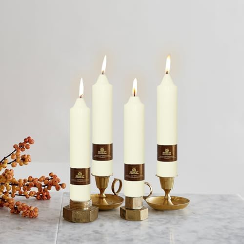 Cream White Taper Candle Candle Sticks, 7 Inch Mini Pillar Candles, 4PCS Handmade Unscenteds Candlesticks for Festive, Party, Spell, Wedding, Home Decor - Image 6