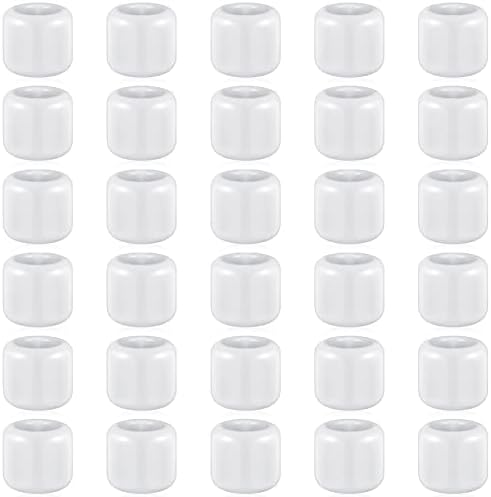 Suclain 20 Pcs 0.7 Inch Chime Candle Holder Small Candle Holders Ceramic Holder for Rituals, Spells, Vigil, Altar, Witchcraft, Wiccan Supplies (White) by Suclain