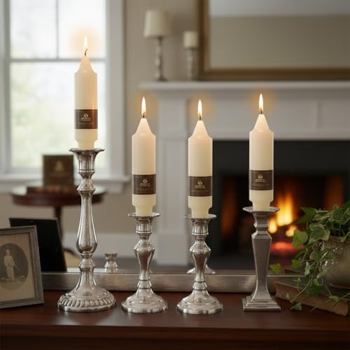 Candlesticks Short Taper Candle,5inches Ivory Candle Sticks Dripless Tapered Candles for Home Decor Weddings Festive Party Holiday,7D-IV - Image 3