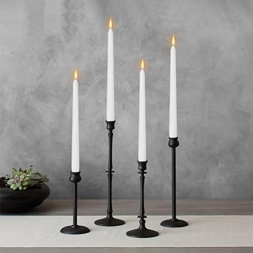 DRIPLESS Gardenia Scented White Taper Candles Candlesticks 10 Inch Tall Candles Dinner Candlesticks for Wedding Home Decor - Image 2