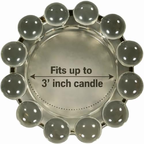 Alice Lane Home Collection Original Smoky Glass Small Bubble Candle Dish - Image 3