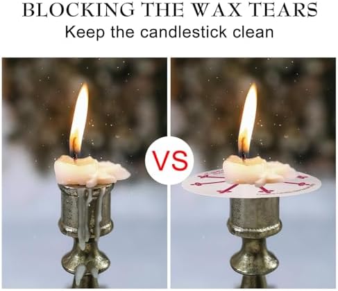 150 Pack Church Candles Bulk – 5 Inch Unscented White Taper Candles with Drip Protectors, Smokeless Prayer Candles for Vigil, Memorial Services, Shabbat, and Religious Ceremonies - Image 5