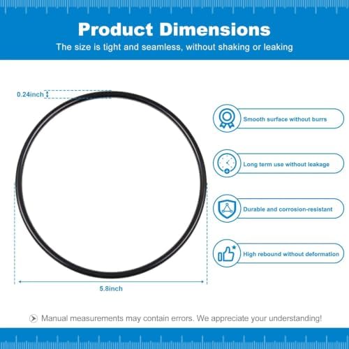 SPX1500P Pool Pump Strainer Cover O-Ring Fit for Haayvward PowerFlo Series Pumps SP1500, SP1580, SP1700, SP1780 and More - 3 Pack