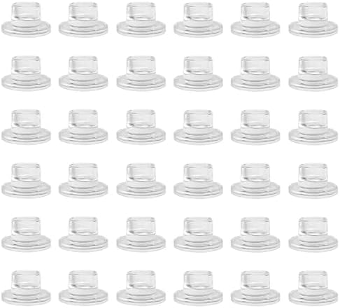 ZQXJWF Clear Glass Taper Candle Holders Set, Round Base Design, Elegant Dining Table Decor, for Table Centerpiece Wedding Party Advent Christmas Home Decorations(36, Clear) by Unknown