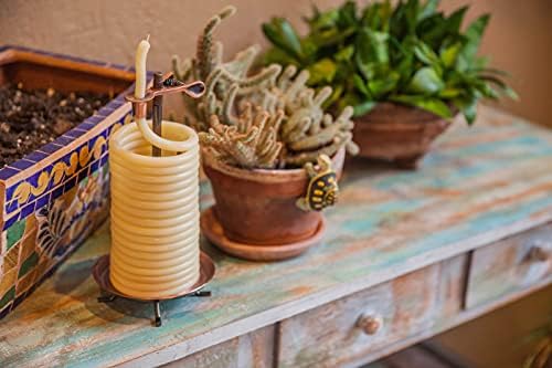 Candle by the Hour 48-Hour Candle Refill, Eco-friendly Natural Beeswax with Cotton Wick - Image 3