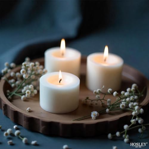 Hosley Set of 144 Unscented White Votive Candles – Bulk Pack, Clean-Burning, Long-Lasting 10-12 Hour Burn Time – Ideal for Weddings, Home Décor, Spa, and Events - Image 6