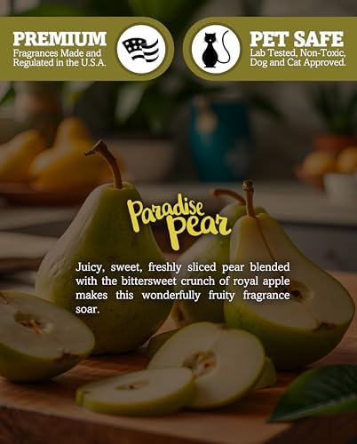 Paradise Pear Soy Votive Candles - Scented with Natural Fragrance Oils - 6 White Natural Votive Candle Refills - Fruit & Berry Collection - Image 5