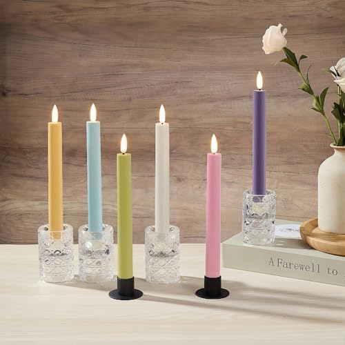 Simplelight Pastel Flameless Taper Candles, Remote, Timer, Multi Color - Image 6