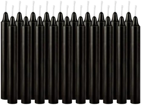 Unscented Black Spell Chime Candle-4 Inch Tall Taper Candles-20 Pcs Chime Candles, Mini Smokeless Candles for Rituals, Prayer,Dinners, Parties, Ceremonies, Shabbat - Image 2