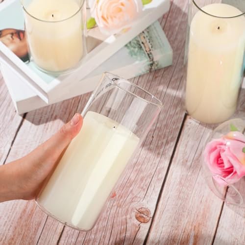 Shihanee 3 Pillar Candle and Holder, L, Ivory White - Image 6