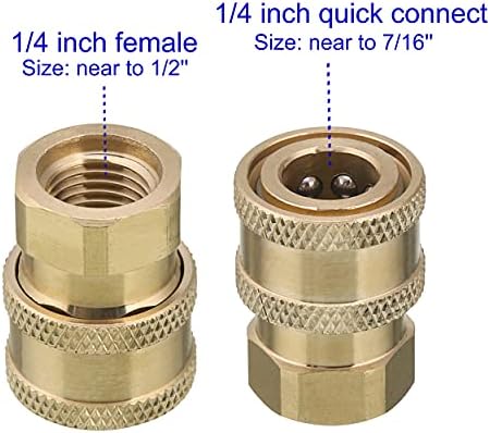 Pressure Washer Coupler, 1/4 Inch, Quick Connect to Female NPT - Image 3