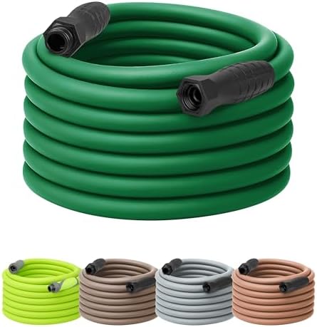 Flexzilla Colors SwivelGrip Garden Hose 5/8 in. x 75 ft., Lightweight All-Weather Water Hose, Durable and Flexible, Leak-Free Connections, Forest Green by Flexzilla
