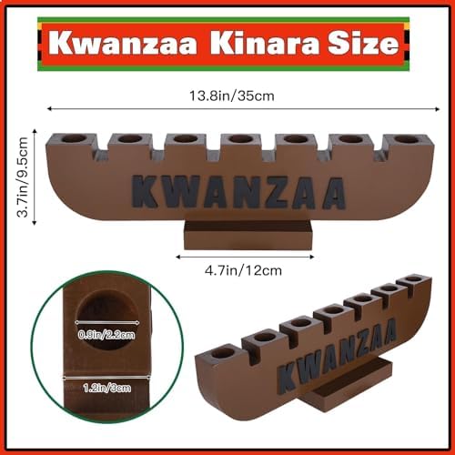 DERTE 10 Pieces Kwanzaa Kinara Candles Set Kwanzaa Celebration Decoration - Image 4