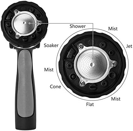 New Patent Garden Hose Nozzle, Heavy Duty Water Nozzle, High Pressure Fireman Style Nozzle with Ergonomic Handle to Water Lawn and Garden, Black - Image 2