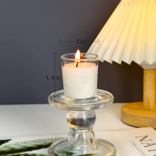 48 Pack White Unscented Glass Votive Candle Bulk - Image 7
