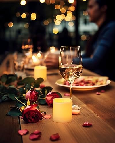 Homemory 12 Pack Flameless LED Votive Tealight Candles with 6 H Auto Timer - Image 5