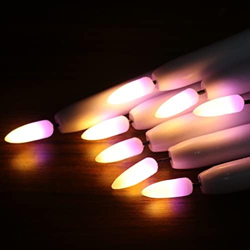 Wondise Flickering Flameless Taper Candles with Remote and Timer, 11 Inch Battery Operated White Real Wax 3D Flame LED Window Candles, Set of 8(D 0.8 inch x H 11 inch, 2 Remote Controls) - Image 3