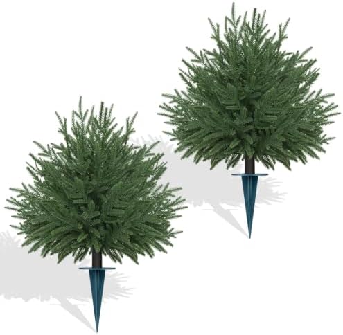 Artificial Norfolk Pine Tree Outdoor Christmas Decor, 2FT Topiary by LivingGreenEveryDayShine