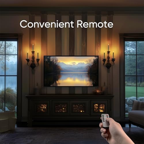Homemory 7 Inches Flameless Taper Candles with Remote Timer, Short Led Candlesticks with 3D Flickering Light, Battery Operated Candles with Lifelike Flame for Wedding Home Xmas Decor, Ivory, 12 Pcs - Image 5
