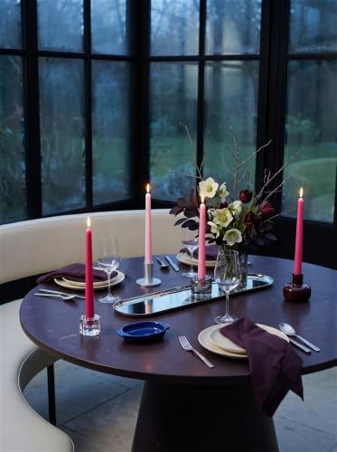 10" Classic Taper Candles, Three Pink Shades, 7-8 Hours Long Burning, Unscented Tall Candlesticks - Image 6