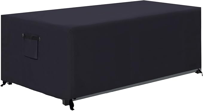 ABCCANOPY Patio Deck Box Cover Waterproof And Dustproof Winter Protection Outdoor Storage Box Cover Universal Furniture Cover 44x28x24 Black