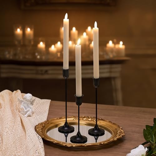 Black Taper Candle Holder 6 PCS, Vintage Candle Stick Candlestick Holders - Image 6