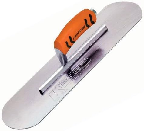 Kraft Tool CF329PF Swedish Stainless Steel Pool Trowel with ProForm Handle, 14 x 3-Inch