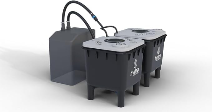 Hydramax Chiller-Ready 2 Bucket, 1 Row RDWC System