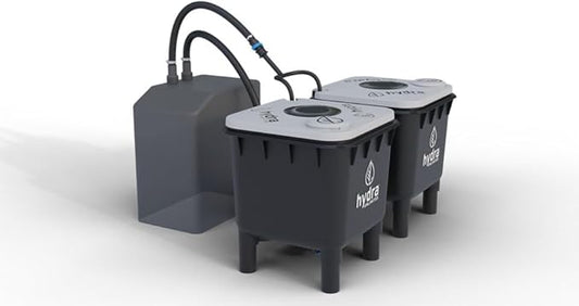 Hydramax Chiller-Ready 2 Bucket, 1 Row RDWC System